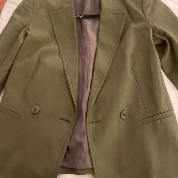 Theory Made in USA Blazer Olive - Picture 8 of 9